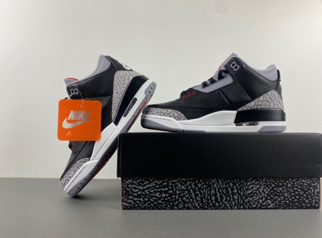 women edition Air Jordan 3 Retro "Black Cement" DM0967-101