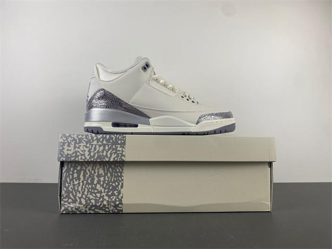 Air Jordan 3 “Sail/Metallic Silver” CK9246-100